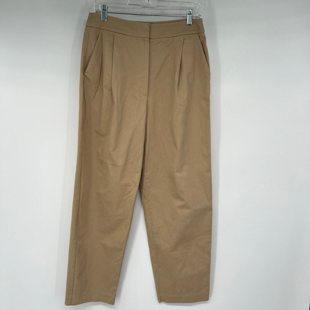 Women's Tan Straight Leg Pants - Picture 2 of 9